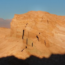 The Cordillera de la Sal in the last sunlight